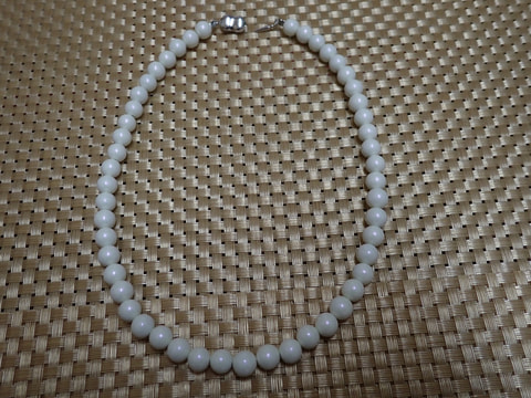 Y様専用　濃度、純度唯一。新商品イエローパール8mm・50玉ネックレス（玉川産北投石）　写真画像