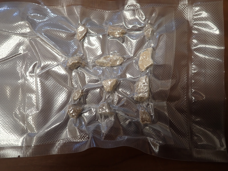 新入荷　121番玉川温泉北投石真空パックシート（TMS300）　写真画像