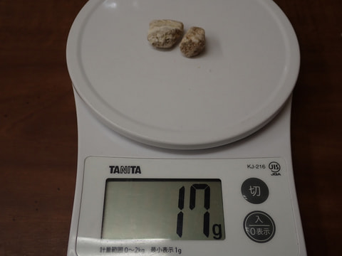 81番　結晶体北投石17ｇ　写真画像