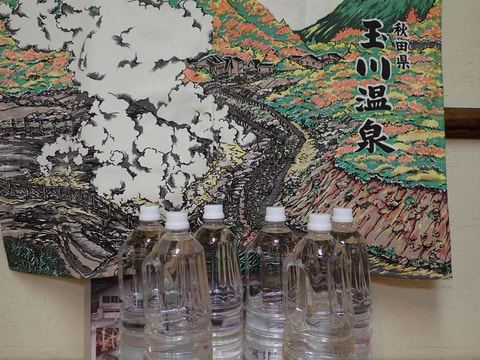 195番　元祖。玉川温泉源泉希釈水 1800ｍｌ×6本セット 　写真画像