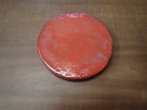 189番　入荷　丸型岩盤北投石粉黛焼付800ｇから1000ｇ位　お風呂　岩盤浴　写真画像