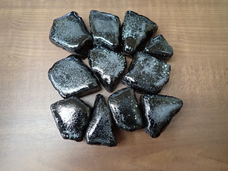 21番　お風呂用 黒焼成北投石1kgセット　写真画像