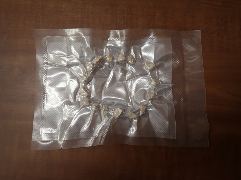 159番　新入荷　玉川温泉北投石真空パックシート（TMS203）　写真画像