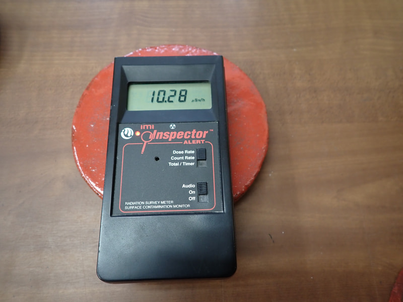 176番　入荷　丸型岩盤北投石粉黛焼付913ｇ　お風呂　岩盤浴　写真画像