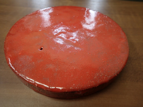 189番　入荷　丸型岩盤北投石粉黛焼付800ｇから1000ｇ位　お風呂　岩盤浴　写真画像