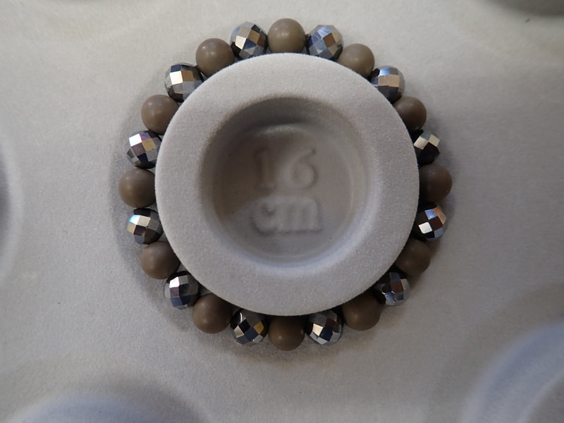 201番　限定。玉川温泉8mmテラヘルツ各12玉ブレスレット（最高級の1000年玉川産北投石を使用）　写真画像