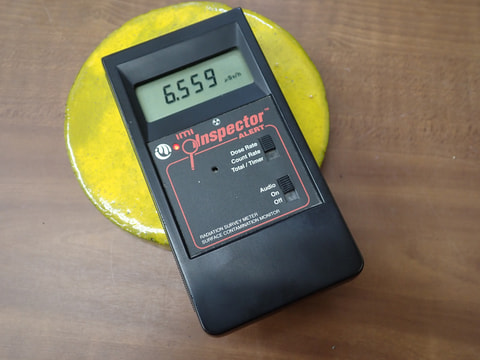 176番　入荷　丸型岩盤北投石粉黛焼付944ｇ　お風呂　岩盤浴　写真画像