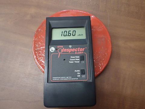 189番　入荷　丸型岩盤北投石粉黛焼付1043ｇ　お風呂　岩盤浴　写真画像