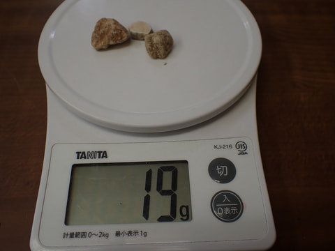 124番　結晶体北投石19g　写真画像