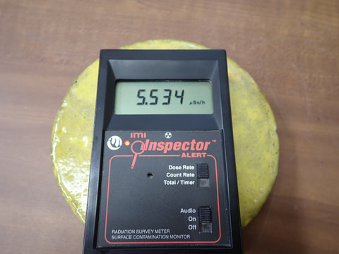 219番　入荷　丸型岩盤12北投石粉黛焼付875ｇ　お風呂　岩盤浴　写真画像