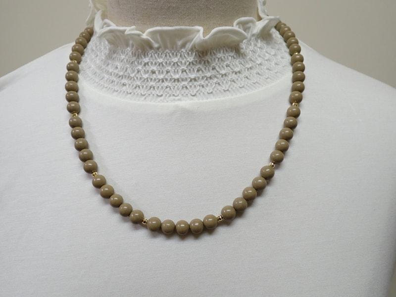 オリジナルネックレス北投石18金ミラーボール入り　写真画像