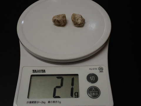 結晶体北投石21ｇ2個　写真画像