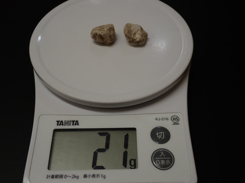結晶体北投石21ｇ2個　写真画像