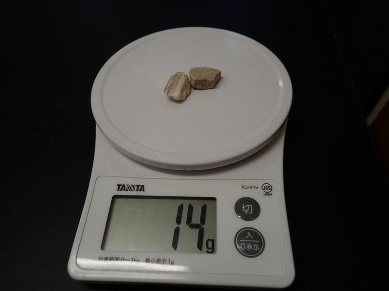結晶体北投石14g2個　写真画像